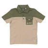 Color block stone polo by Timberland