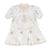 Doily applique spring voile dress by Petite Amalie