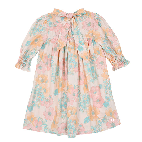 Piccola Ludo Smock pastel floral dress Piccola Ludo Smock pastel floral dress