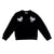 Lace bows black sweatshirt by N21