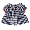 Checked blouse bloomer set by Tocoto Vintage