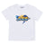 Graffiti print white t-shirt by Bikkembergs