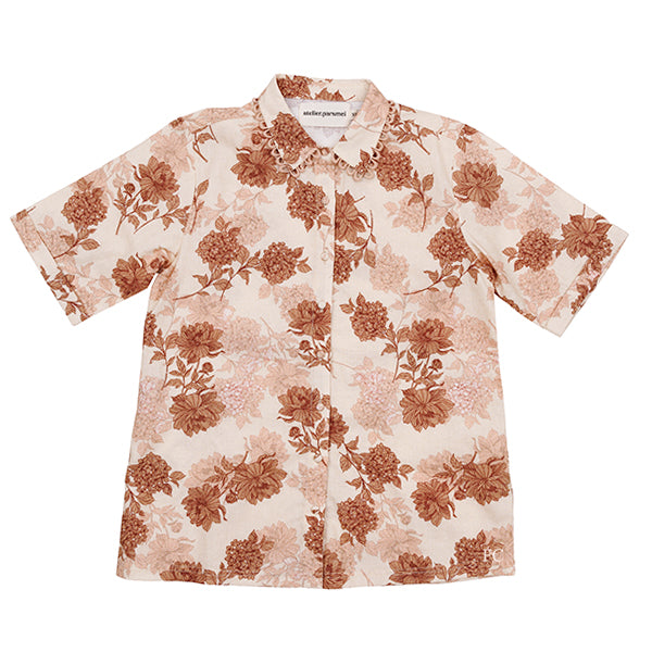 Pink/brown shirt by Atelier Parsmei