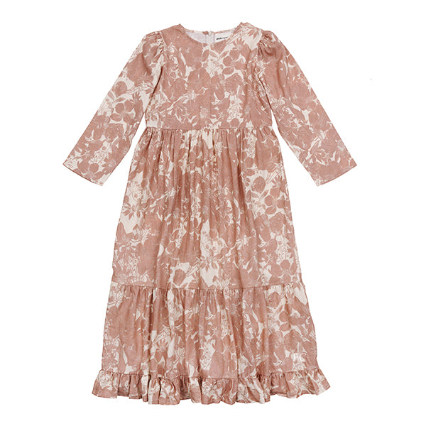High neck brown maxi dress by Atelier Parsmei