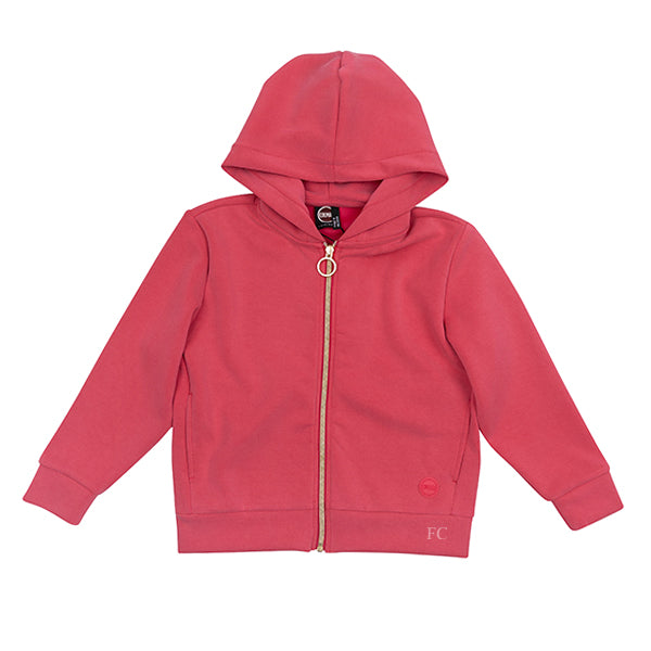 Gold zipper red hoodie by Colmar