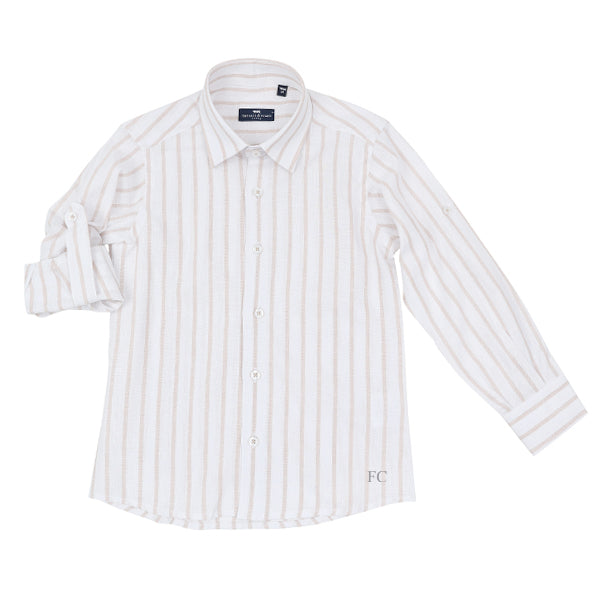 Manuell & Frank Striped Linen Shirt