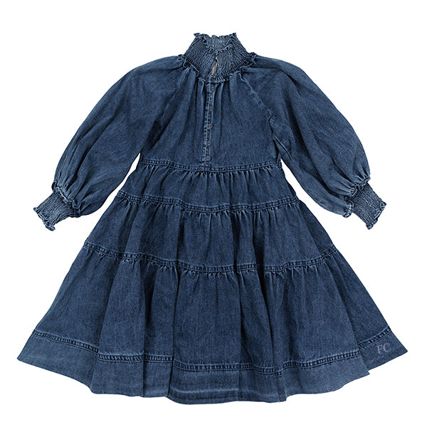 Steph Chambray tiered dress