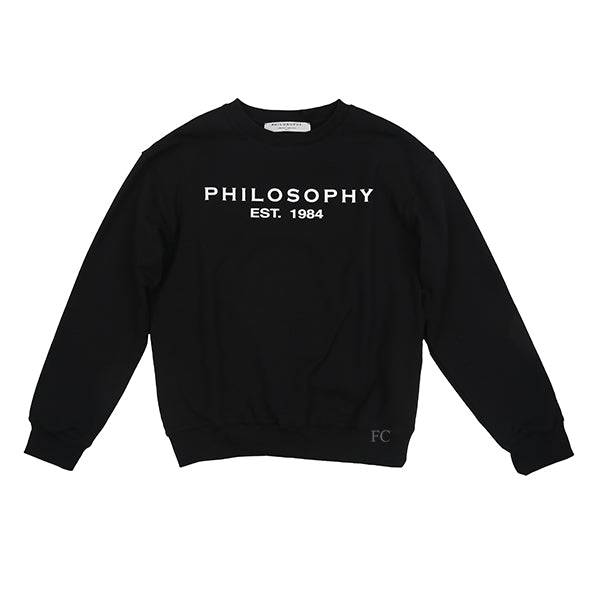 Sweatshirt with logo by philosophy