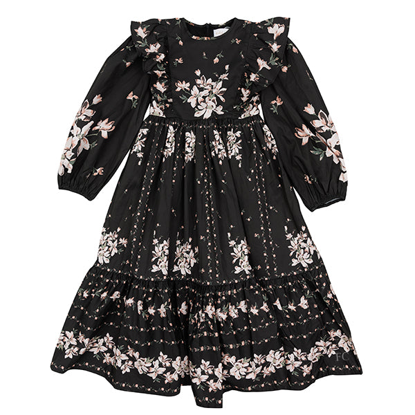 Petite Amalie Border Print Poplin Dress