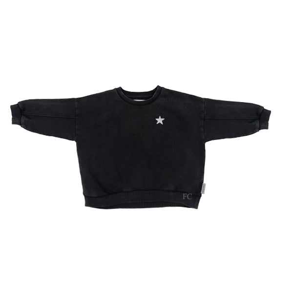 Piupiuchick Logo print black sweatshirt