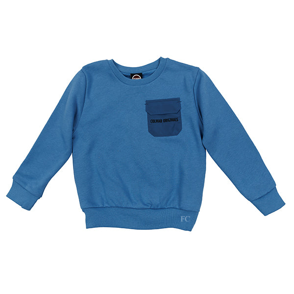 Colmar Nylon insert blue crew neck