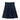Piccola Ludo Leather pleated blue skirt