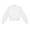 Turtleneck off white embroidered sweater by Twinset