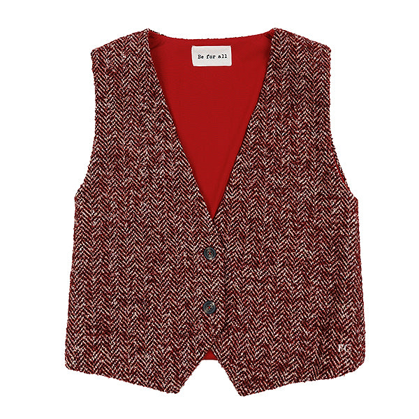 Be For All Chevron burgundy vest