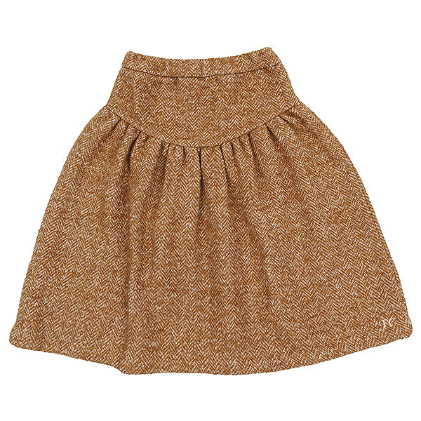 Be For All Chevron camel skirt