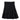 Piccola Ludo Leather pleated black skirt
