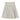 Piccola Ludo Leather pleated cream skirt