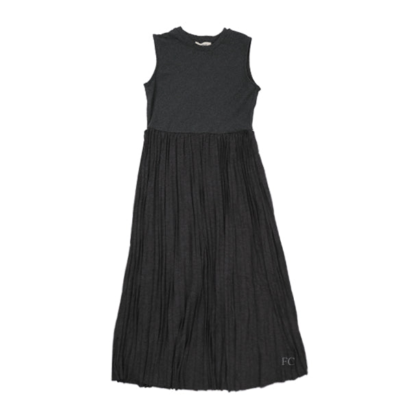 Laurent Drop Waist Pleated Knit Jumper