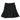 Porter Black leather pleated skirt