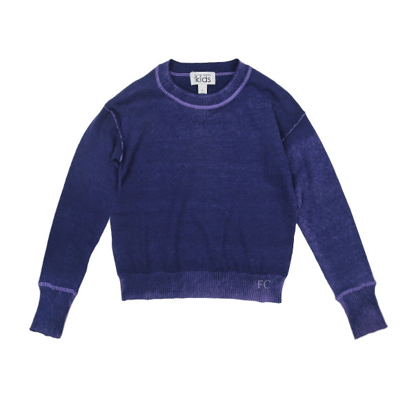 Purple stitch sweater by Autumn Cashmere