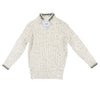 Stripe collar oatmeal sweater by Kipp