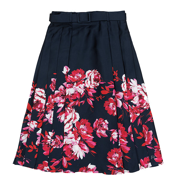 Christina Rohde Red/pink floral skirt