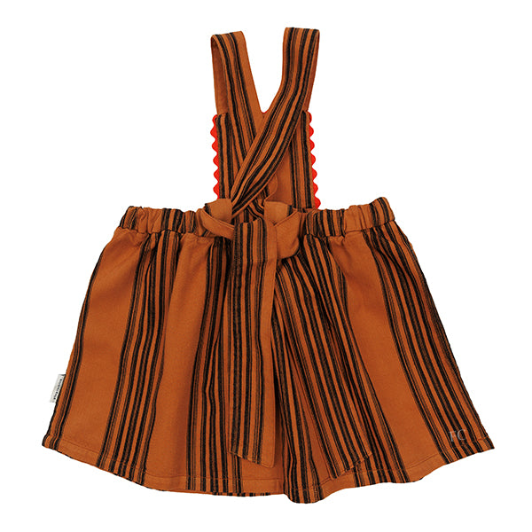 Piupiuchick Brown with black stripes dress