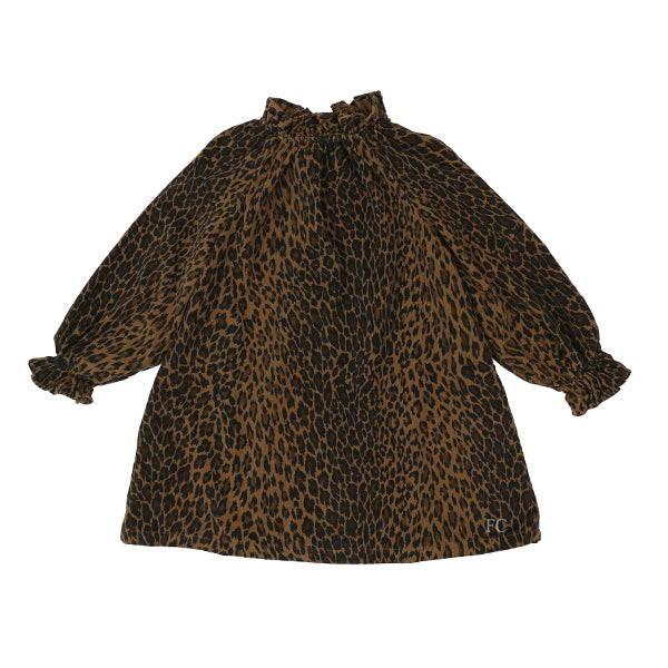 Babe & Tess Animal Print Mock Neck Dress