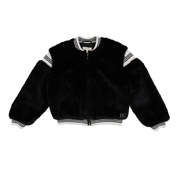 Twinset Soft fur black bomber