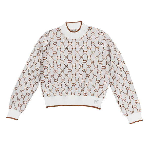 Twinset Monogram mock neck sweater