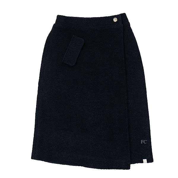 LRDM Mara tweed navy skirt