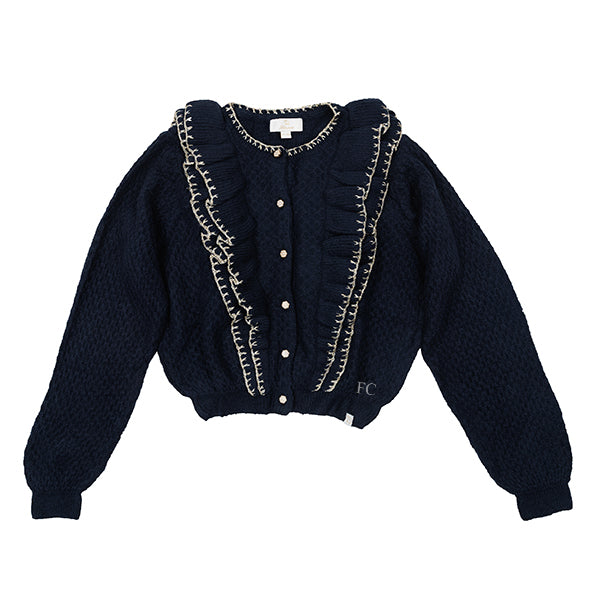 LRDM Maya blue knit cardigan