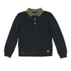 Olive collar navy polo by Colmar