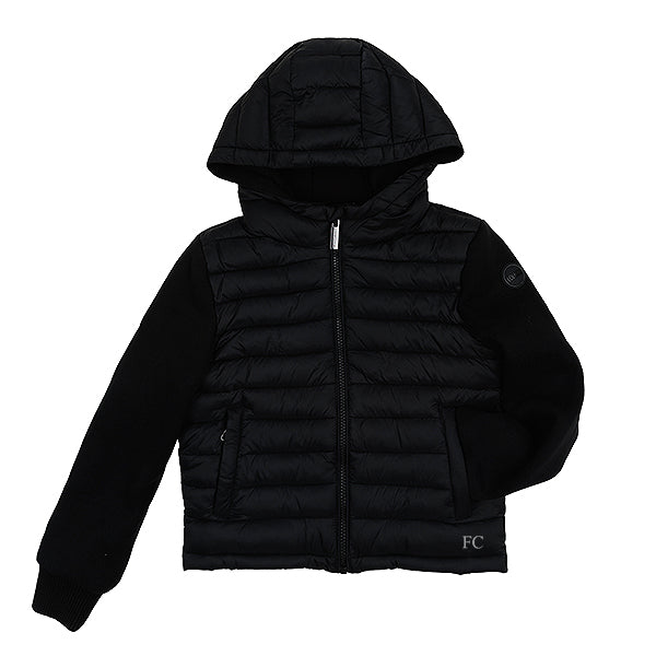 Colmar Multi material black hoodie jacket