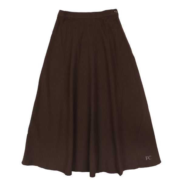 Laurent Brown a-line skirt