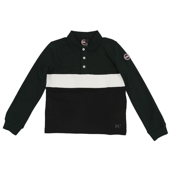 Colmar Color block green stripe polo - Flying Colors