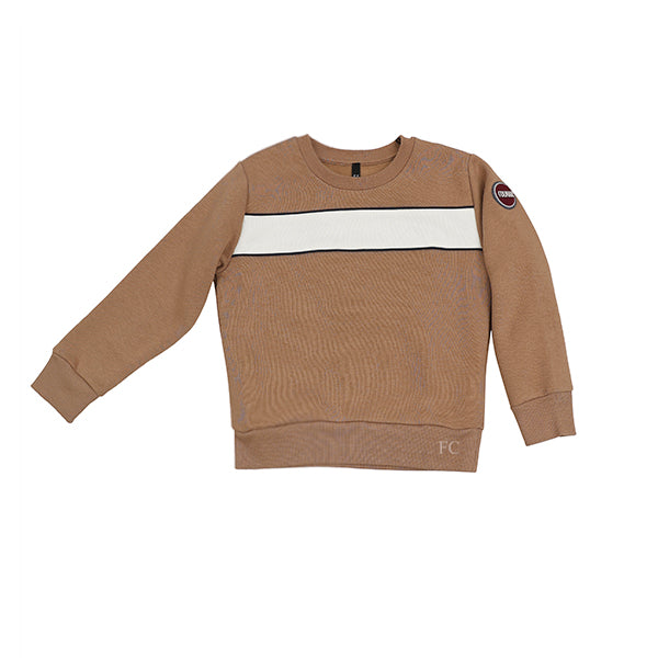 Colmar Stripe chest bronze sweatshirt - Flying Colors