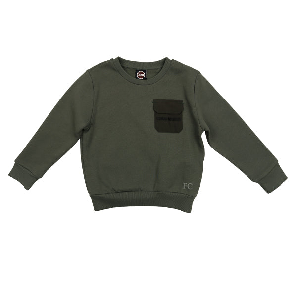 Colmar Nylon insert khaki crew neck
