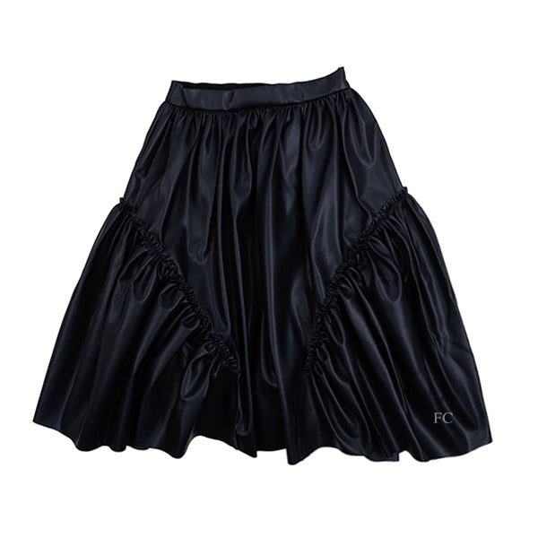 Christina Rohde Navy leather skirt