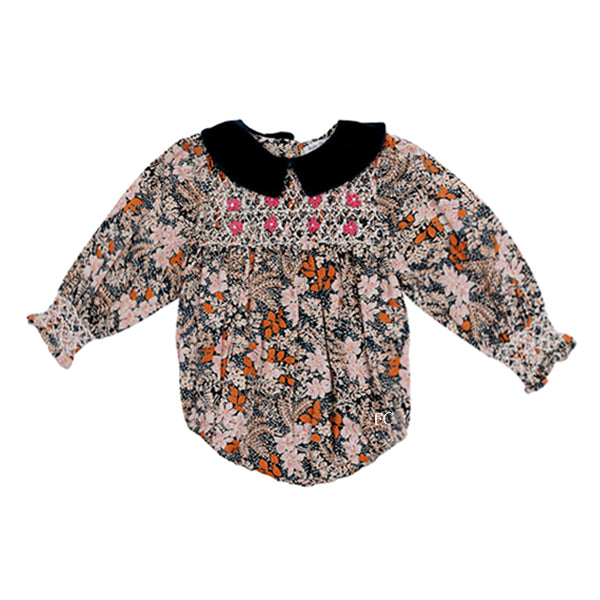 Bebe Organic Elora fall blooms romper