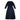 Satin navy knit dress by Jouet