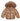 Colmar bronze down fur hooded baby coat - Flying Colors