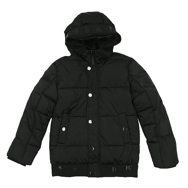 Waisted black coat by Bikkembergs
