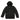 Waisted black coat by Bikkembergs