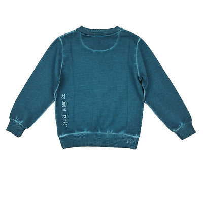 Teal sweater by Bikkembergs