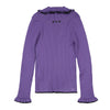 Ruffle lilac turtleneck sweater by MSGM