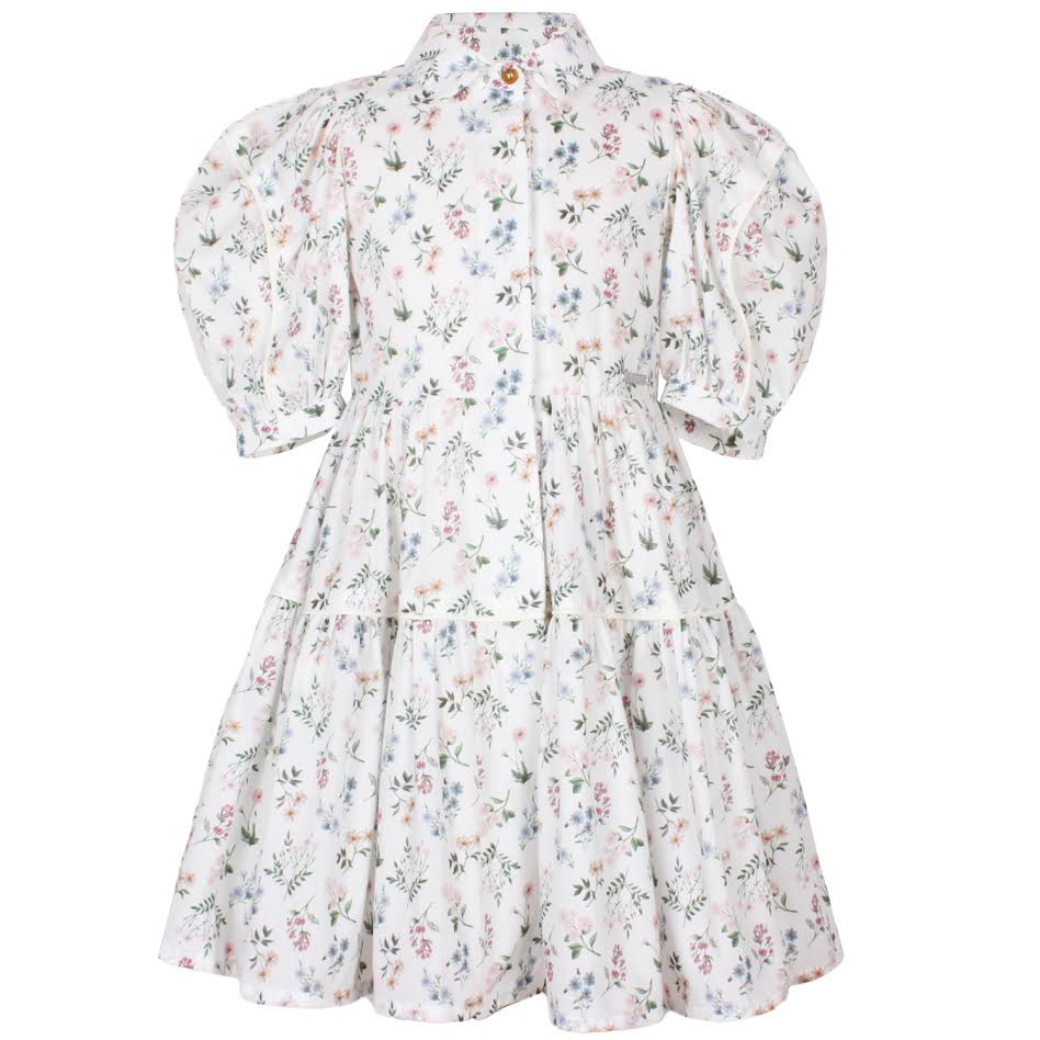 Jessie & James Annie Flower Print Glistening Dress - Flying Colors