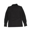 Suede black knit turtleneck top by Bamboo