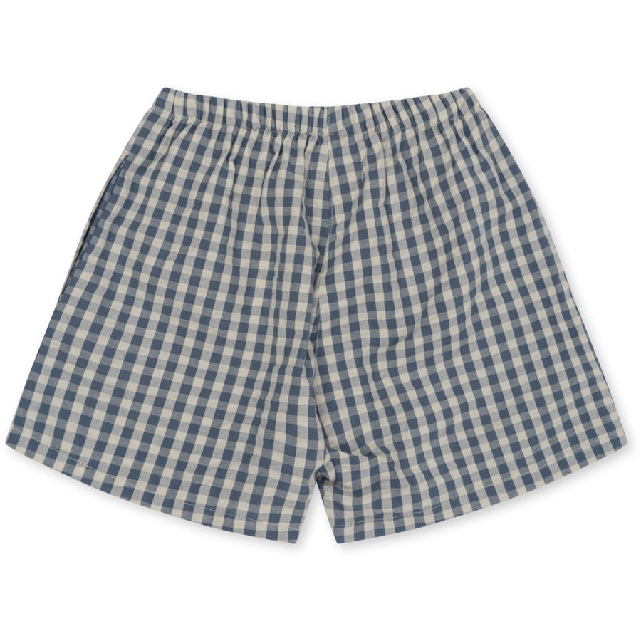 Captain blue check shorts by Konges Slojd