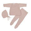 Pink knitted 3 piece set by Chant De Joie